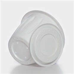 Горшок для цветов «Фелиция», 3.6 л, d=22.5 см, h=17.2 см, пластиковый, с поддоном, цвет мраморный