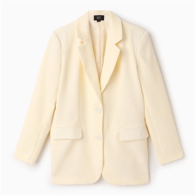 Пиджак женский MIST Velvet, размер 44-46, молочный