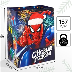 Пакет ламинат вертикальный, «С Новым годом!», 23×18×11.5 см