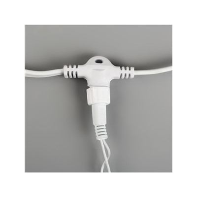 Гирлянда «Занавес» 2×3 м, IP44, УМС, белая нить, 760 LED, свечение белое, 220 В