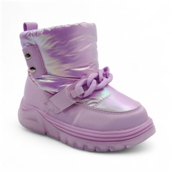 Дутики зимние В6062-19 сиреневые