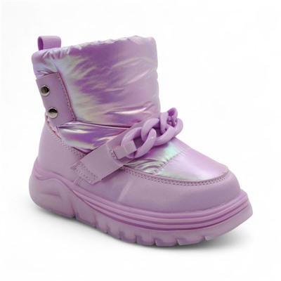 Дутики зимние В6062-19 сиреневые