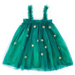 Карнавальный костюм новогодний «Ёлочка», рост 110-116 см, платье, ободок