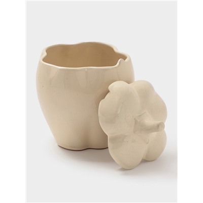 Горшок для запекания Борисовская керамика «Перец», 800 мл, бежевый