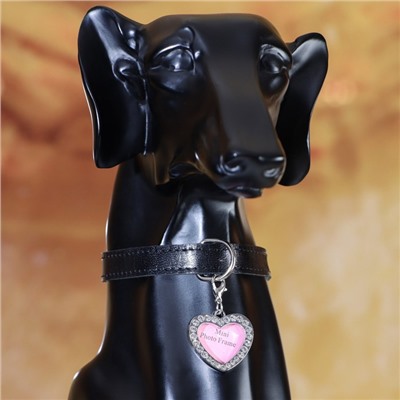 Адресник под записку «Сердечко», 3×3 см, металл, серебристый