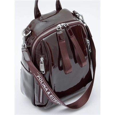 Рюкзак 19031-8 coffee Polina&Eiterou