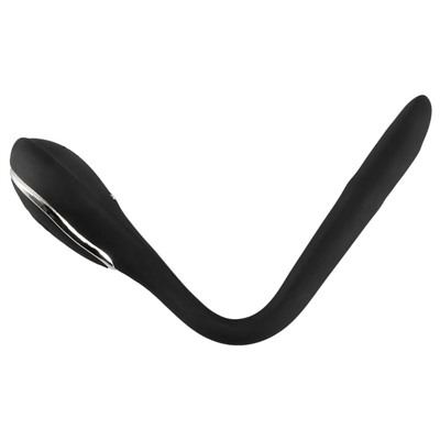 Черный гибкий уретральный стимулятор с вибрацией Vibrating Bendable Dilator - 13,5 см.