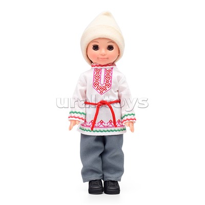 Кукла Мальчик в марийском костюме 30 см
