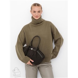 Сумка женская кожаная 2346YF gray green Polina&Eiterou  в Новосибирске