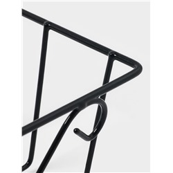 Подставка для цветов балконная Доляна «Ренессанс» 45.5×20×12 см, чёрная