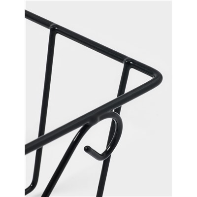 Подставка для цветов балконная Доляна «Ренессанс» 45.5×20×12 см, чёрная