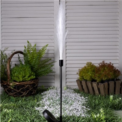 Садовый светильник «Колос», уличный, на солнечной батарее, 85 см, 8 LED, свечение тёплое белое