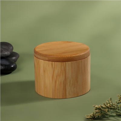Органайзер для хранения «BAMBOO», с раздвижной крышкой, d=9×7 см, коричневый