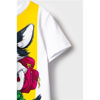 Комплект трикотажный для мальчиков: фуфайка (футболка), брюки PLAYTODAY, 1239596