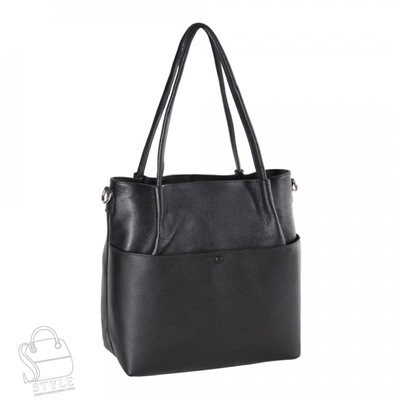 Сумка женская кожаная 8509VG black Vitelli Grassi