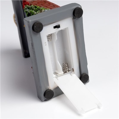 Светодиодная фигура «Камин» 13×9×6 см, полистоун, батарейки АААх2 (не в комплекте), свечение тёплое белое