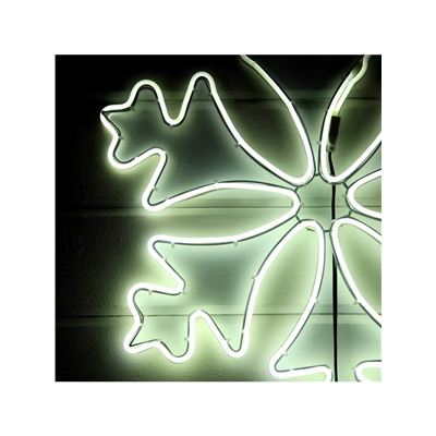 Неоновая фигура «Снежинка», 56 см, 560 LED, 220 В, свечение белое