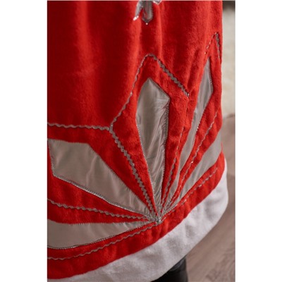 Карнавальный костюм «Дед Мороз», шуба, шапка, варежки, борода, 52-54, рост 180