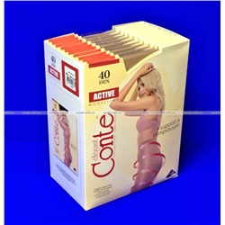 Капроновые колготки Conte ACTIVE 40 корректирующие Natural