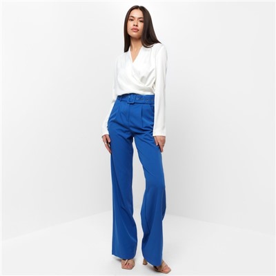 Брюки женские прямые MIST: Pants, размер 44, синие