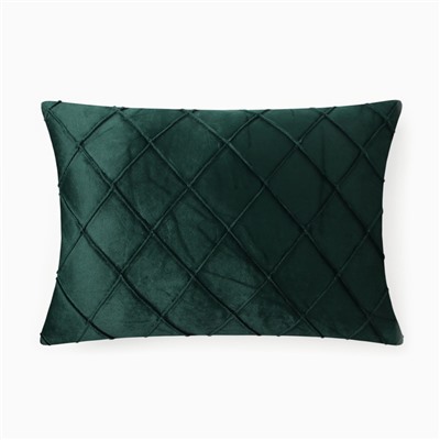 Подушка декоративная «Этель. Соло», размер 30×50 см, велюр, изумрудная