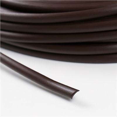 Ротанг искусственный гладкий 7 мм 100 м полутрубка (венге)