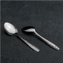 Ложки чайные из нержавеющей стали «Паррито», h=15 см, 12 шт.