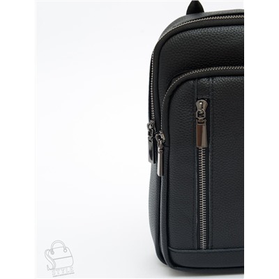 Рюкзак мужской кожаный 1101H black Heanbag