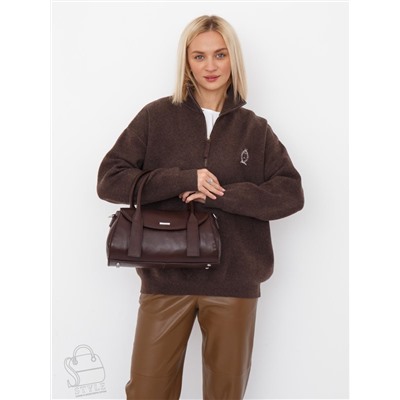 Сумка женская кожаная 98321S coffee Velina Fabbiano-Safenta