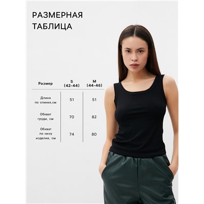 Майка женская MIST: Base, размер S, чёрная