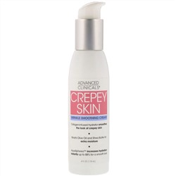 Advanced Clinicals, Crepey Skin, Wrinkle Smoothing Cream, 4 fl oz (118 ml)