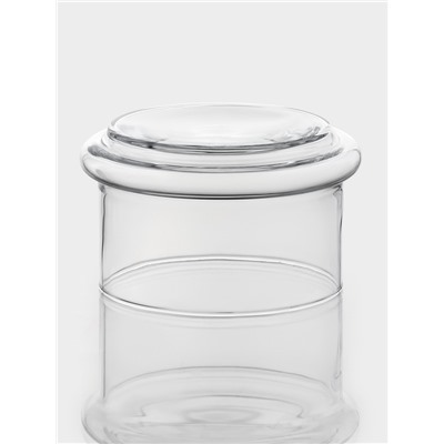 Ёмкости сервировочные Paşabahçe Villa Patisserie, одна ёмкость 500 мл, с крышкой, набор 3 шт., стекло, прозрачные