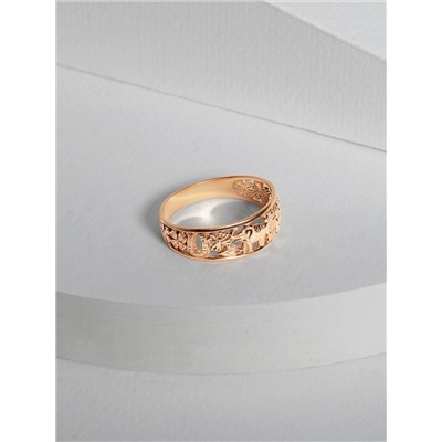 Кольцо из золочёного серебра - 7 символов удачи 925 пробы 1-104з