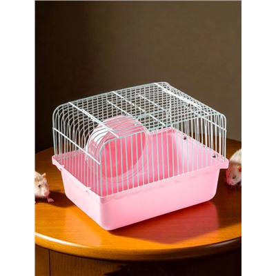 Колесо для грызунов тихое, 11 см, розовое