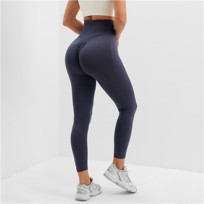 Легинсы спортивные женские MINAKU: SPORTLY, синие, размер 40-42