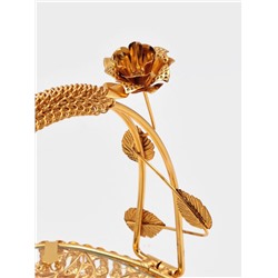 Фруктовница «Мирьем», 20×19.5×17 см, металл, золотистая