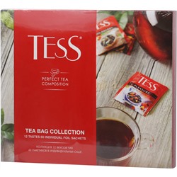 TESS. Набор чая в пакетиках (12 видов) карт.пачка, 60 пак.
