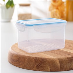 Контейнер пищевой Good & Good, 1 л, с герметичной крышкой, пластик, прозрачный