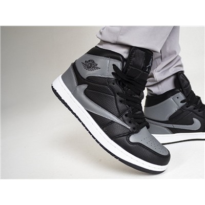 Зимние Кроссовки Nike Air Jordan 1 Mid x Travis Scott