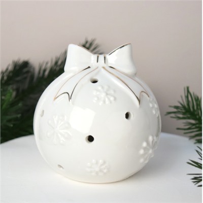 Фигурка Шар с подсветкой 10 см новогодний / YZ23777 /уп 96/LED