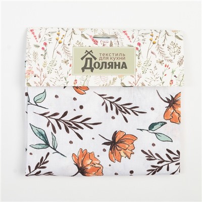 Фартук «Доляна» Oleander, белый, 60×70 см, 100% хлопок, рогожка 164 г/м²