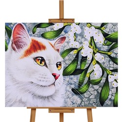 Мозаика алмазная "Котёнок" 30*40см.