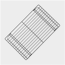 Решётка для глазирования и остывания выпечки 3-х ярусная KONFINETTA, 40.5×22 см, чёрная