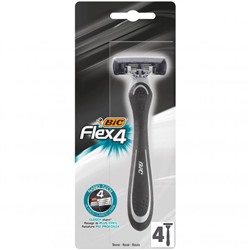Станок для бритья одноразовый BiC Flex-4 (4шт) мягкая упаковка