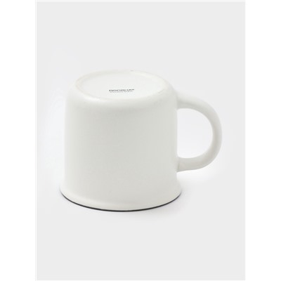 Кружка Доляна «Новый год. Снеговик», 380 мл, фарфор, белая