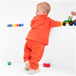 Костюм флисовый детский (джемпер и брюки) MINAKU цвет оранжевый, рост 86-92 см