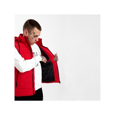 Жилет утепленный мужской, цвет красный, размер 50