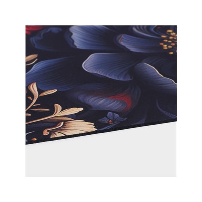 Коврик для дома Доляна Black Flowers, влаговпитывающий, 40×60 см