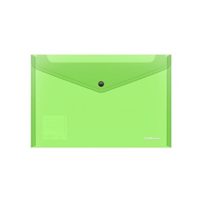 Папка с кнопкой  А4 140мкм 47044 Fizzy Neon полупрозрачная ErichKrause