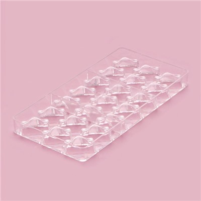 Форма для конфет и шоколада KONFINETTA «Плетёный батон», 27.5×17.5×2.5 см, 21 ячейка 3.5×1.5×1.5 см, прозрачная